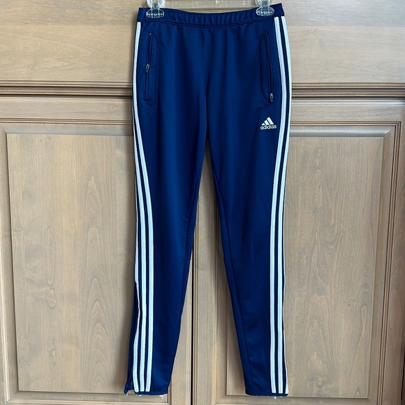 New Adidas climalite speedkick side stripe tapered leg jogger track pants - Picture 4 of 8